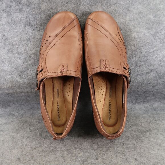 Rockport Shoes Womens 8.5 Daisey Slip On Comfort Leather Artisan Walking Classic - Picture 6 of 13